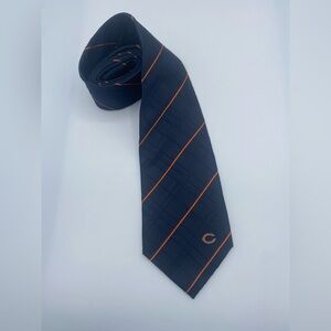 NFL Chicago Bears Navy Blue Striped Silk Men’s Tie